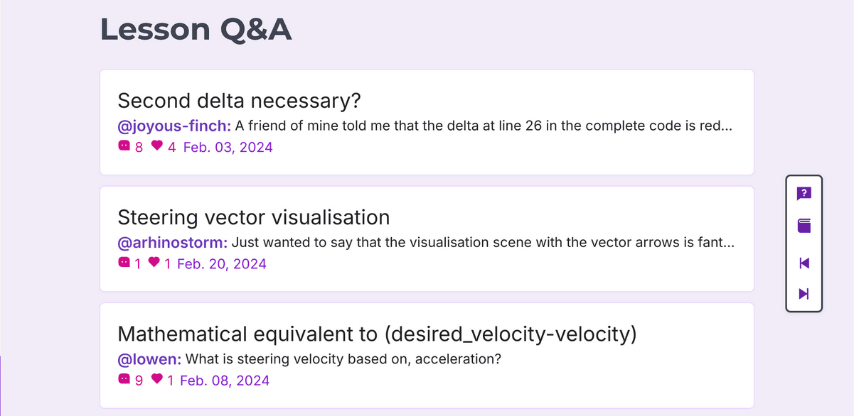 Questions and answers
